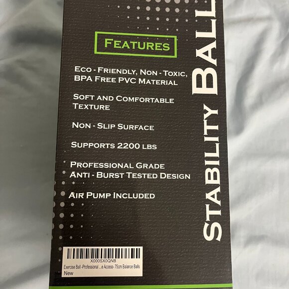 3/$15 Exercise Ball 75cm Forever Flex Balance & Stability Ball NEW - Picture 5 of 7